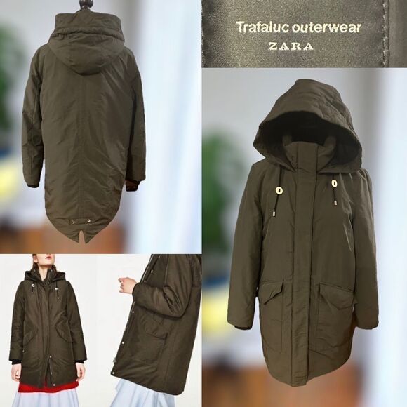 Zara Jackets & Blazers - Zara Outerwear Hooded Winter Snow Ski Quilted Parka Size M